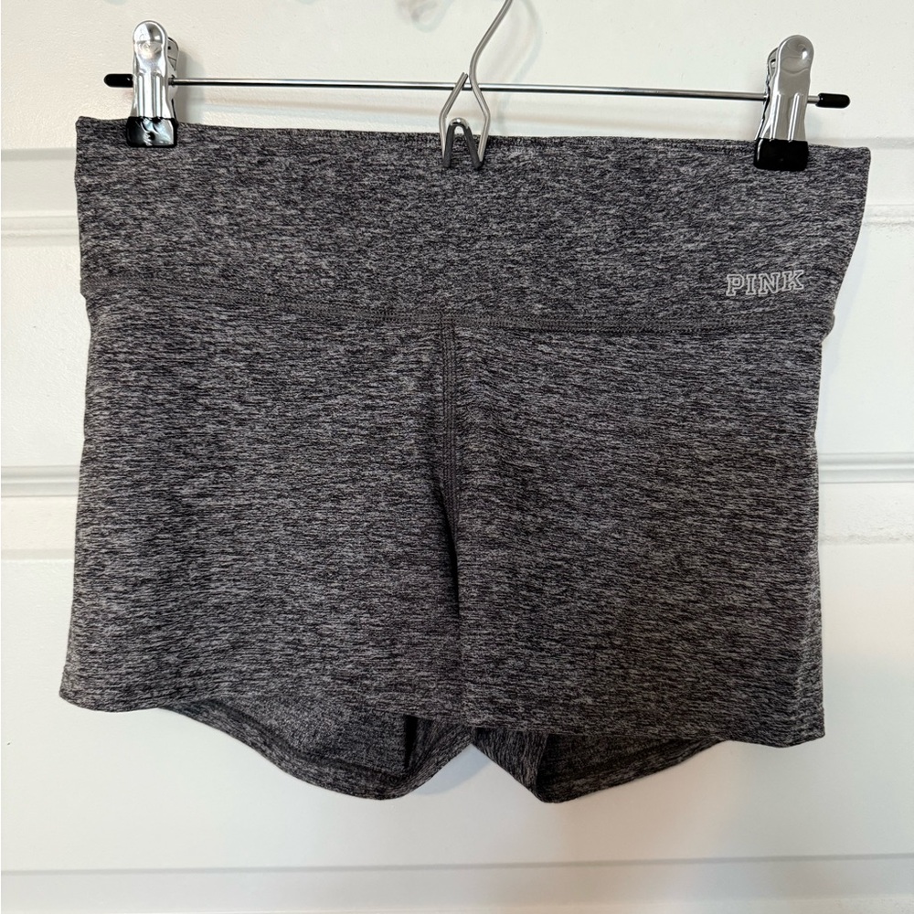 PINK Victoria's Secret Gray Athletic Shorts with Wide Waistband